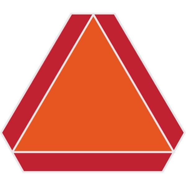 Hillman Hillman 840628 14 x 16 in. Slow-Moving Vehicle Sign; Orange & Red 840628 - main